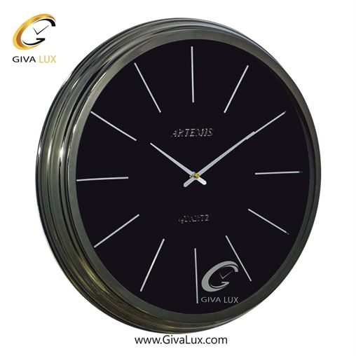 ساعت دیواری اورجینال آرتمیس آلیاژ فلزی تیتانیوم| کد رفرنس 90038، مدل: 2042Titanium Silver